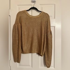 Kika Vargas x Target Metallic Bow tie, Open back sweater